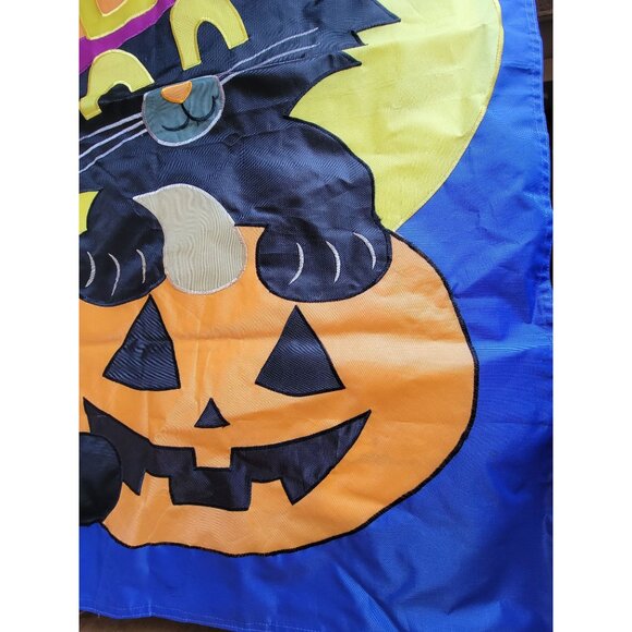 Nylon with cat flag large Halloween vintage home decor - Picture 2 of 7